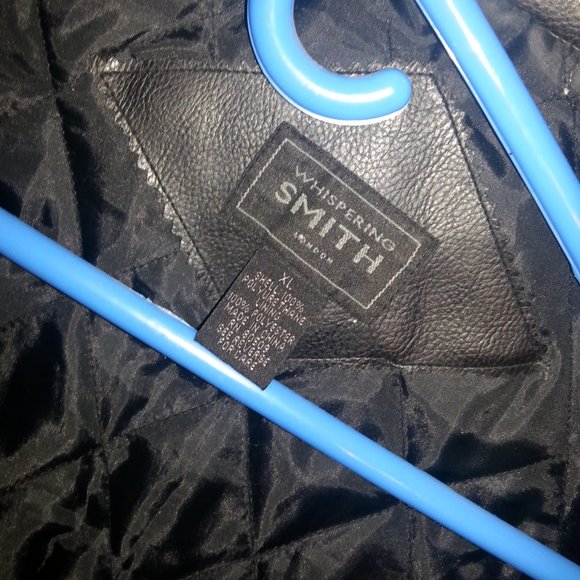 Vintage Vegan Leather Faux Heavy Bomber Aviator Jacket Motorcycle Biker - Picture 6 of 7